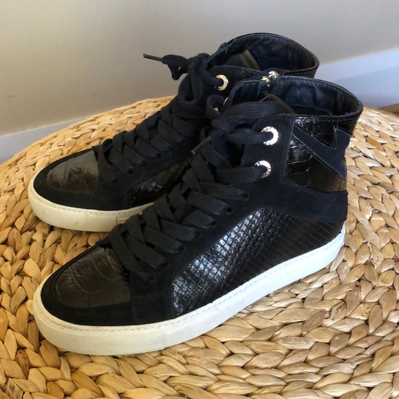 Zadig & Voltaire high-top leather sneakers - Picture 3 of 9